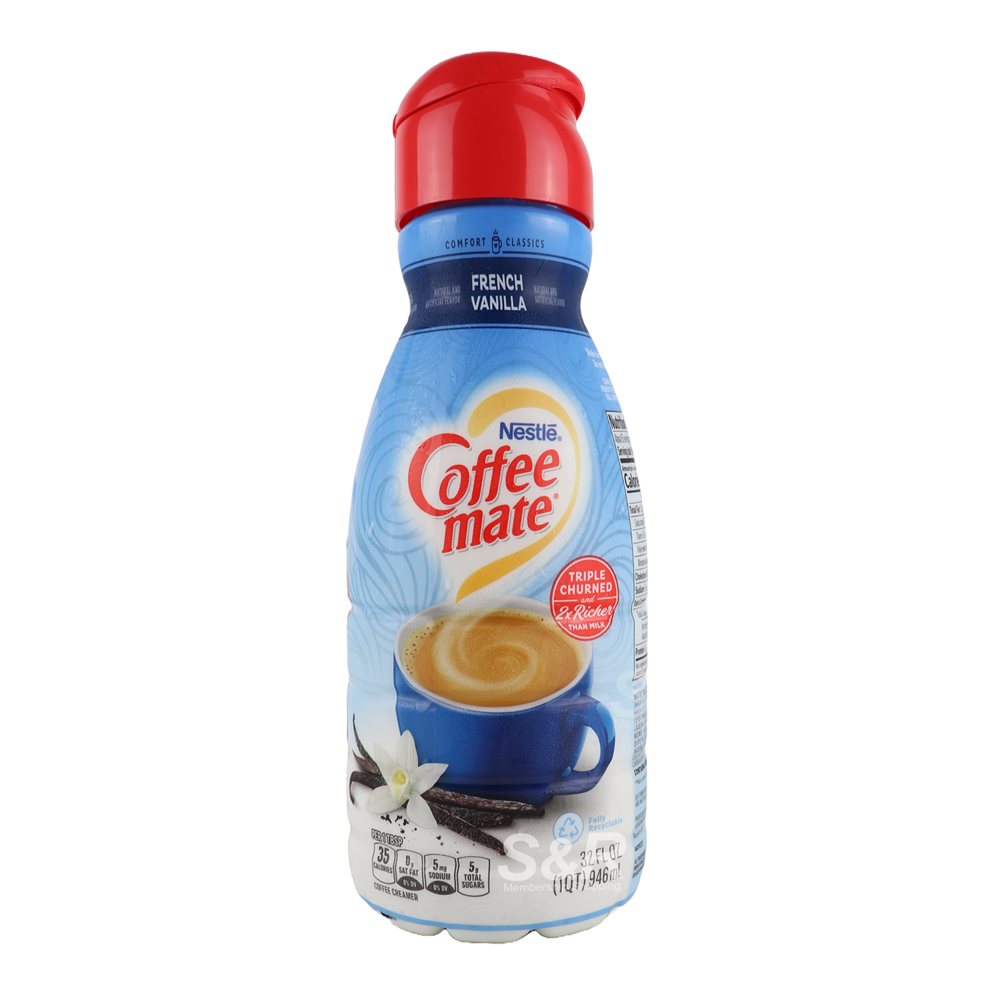 Nestle Coffee mate Liquid Fresh Vanilla 946mL Nestle Coffee mate Liquid Fresh Vanilla 946mL